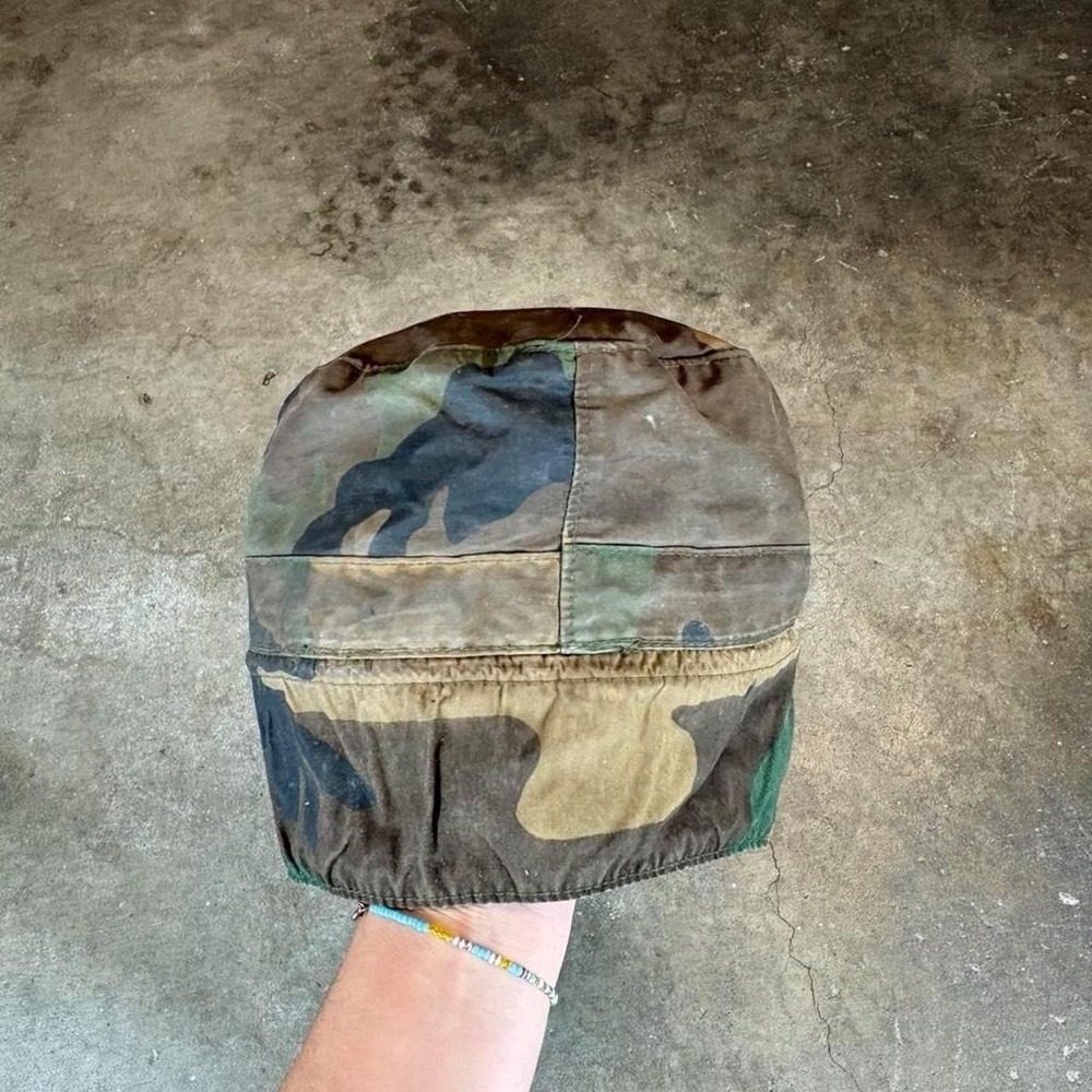Vintage 70s Camo military Hat - Picture 2 of 6